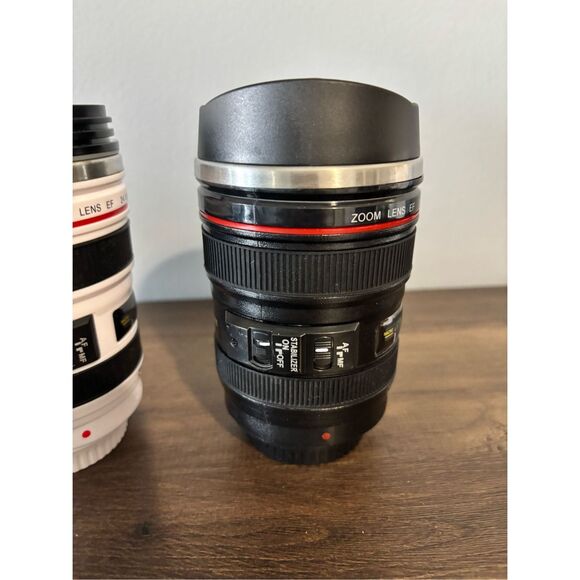 3 camera lens coffee cups travel mugs tumblers - Picture 5 of 12
